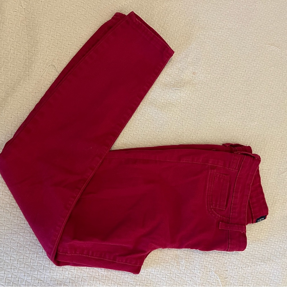 Pink jean leggings